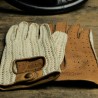 Gants \\"Le Mans Classic\\" - Pecari et Crochet - Tabac