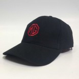 MG Cap Black Logo Red