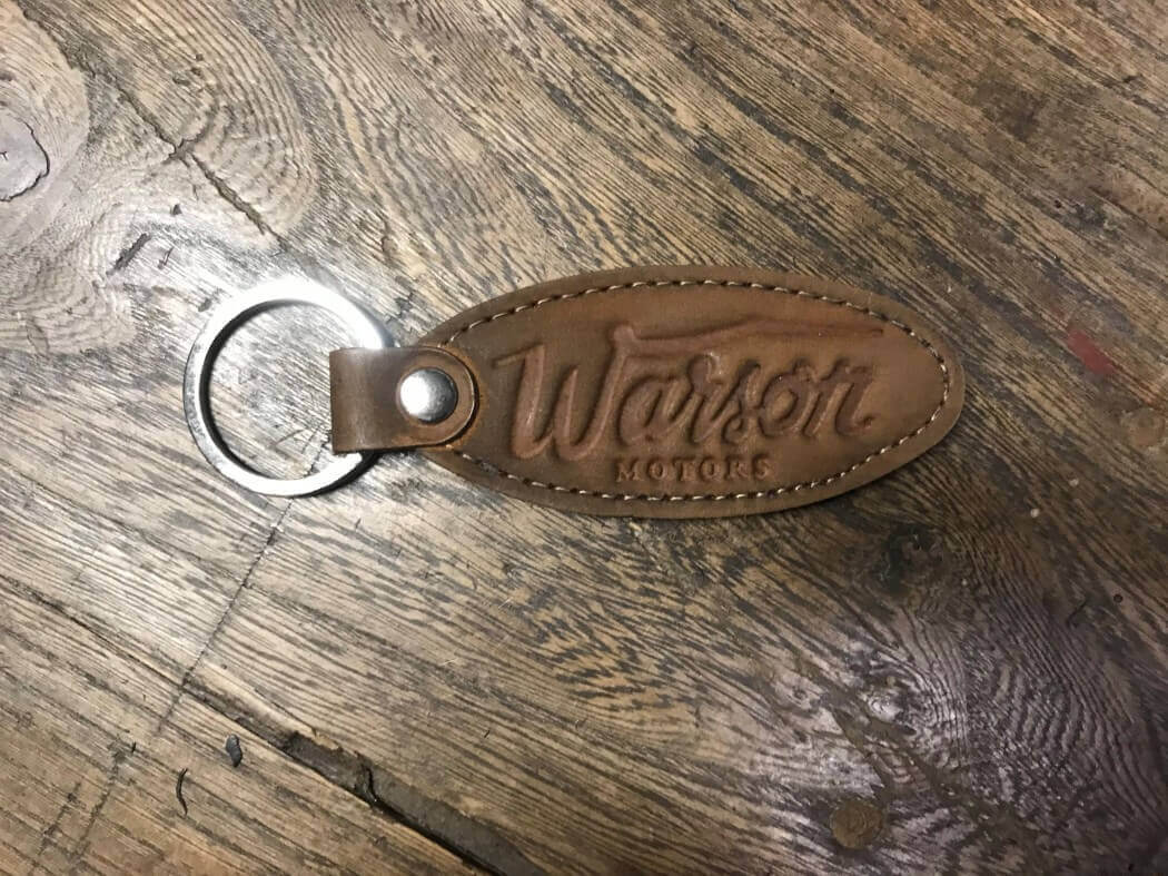 Porte-clé Warson Motors Marron