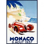 Cartolina postale Monaco Grand Prix 1937 di Géo Ham