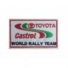 Insignia Toyota Castrol del mundo de los rallyes 10x6 cm