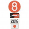 Bag of 4 badges 2018 for 24H Le Mans luggage