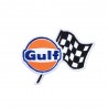 Escudo del Gulf con bandera tamaño: 10x7cm