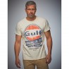 T-shirt Gulf Oil Racing Crème Homme