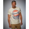 Maglietta Gulf Oil Racing Cream per uomo