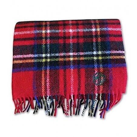Couverture MG tartan rouge
