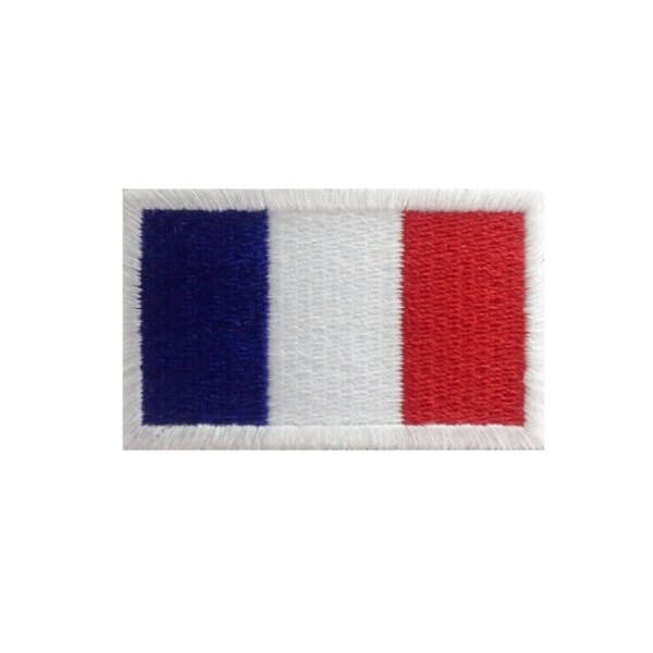 French flag patch size 6x3.7cm