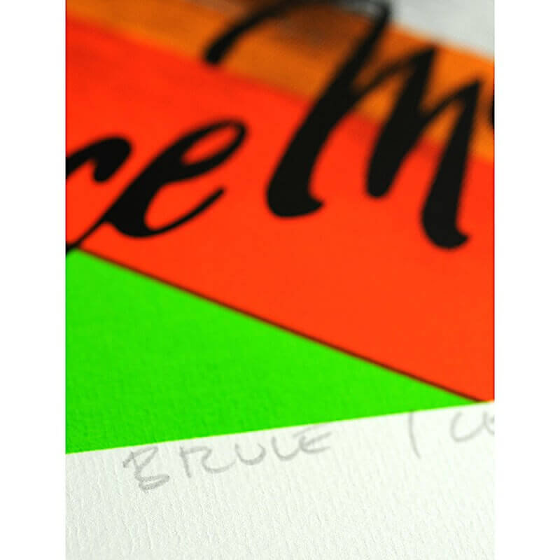 Bruce McLaren - original work - numbered serigraph