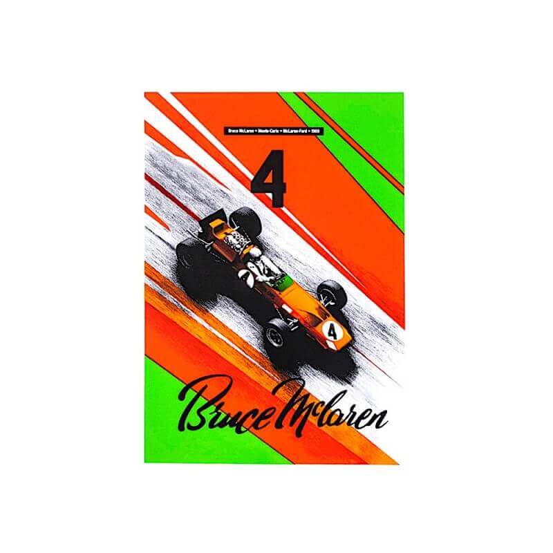 Bruce McLaren - origineel werk - genummerde zeefdruk
