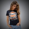 T-Shirt Gulf Oil Racing Bleu Marine Femme