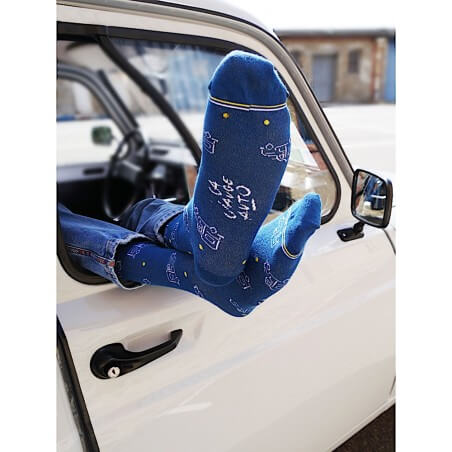 Chaussettes Automobiles Bleu Canard