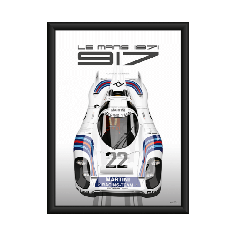 Poster Porsche 917 Martini