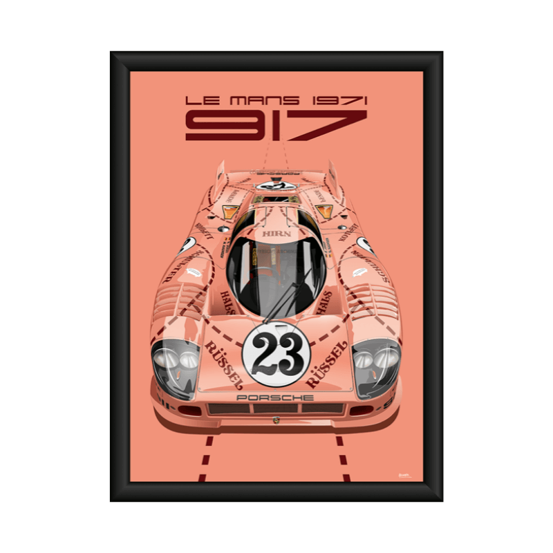 Poster della Porsche 917 in edizione limitata del cacciatore di tartufi