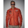 Gulf Leather Racing Jacket - Orange