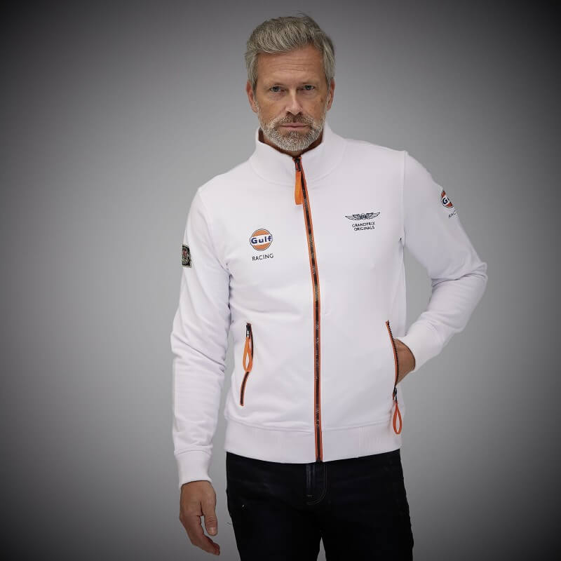 Gulf Smart Racing Zip Sweatshirt Branco