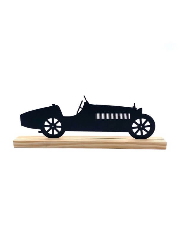 Bugatti Type 35 auto silhouet