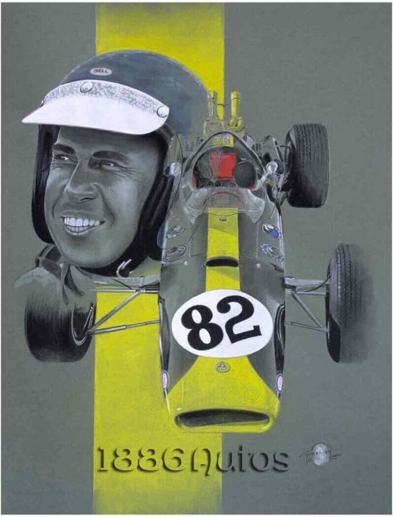 Homenaje a Jim Clark y a su Lotus 38 ganador de la Indy 500