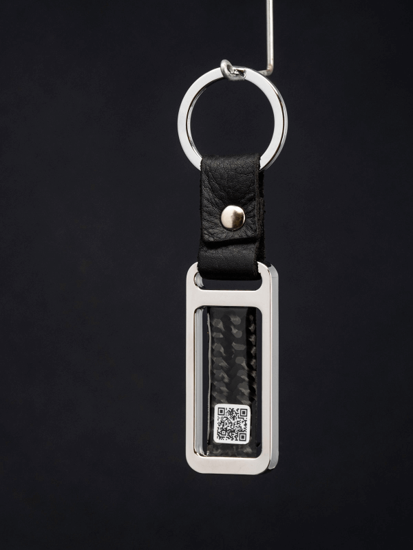 Porta-chaves Metal/Carbono Kiu Grey