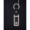 Metal/Carbon Keychain Kiu Grey
