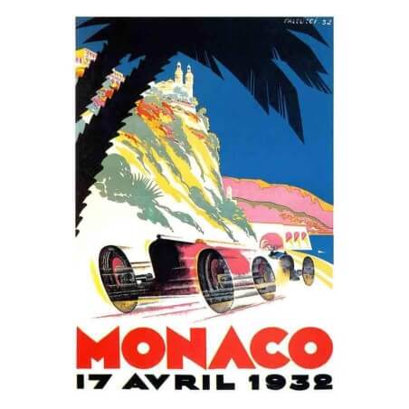 Cartolina Monaco Grand Prix 1932 di Falcucci