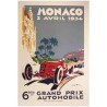 Postcard Monaco Grand Prix 1934 by Geo Ham