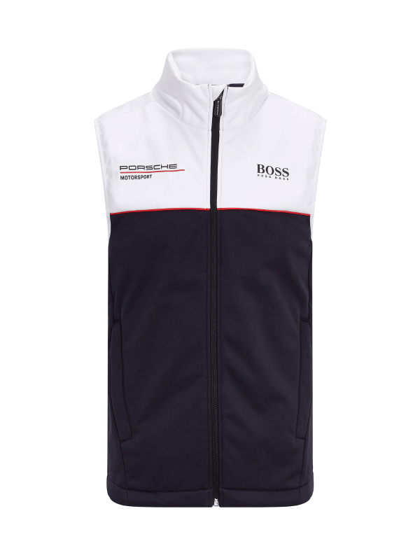Witte en zwarte Porsche Motorsport mouwloze jas