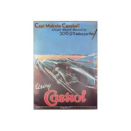 Castrol 206.95 mph poster from 1928