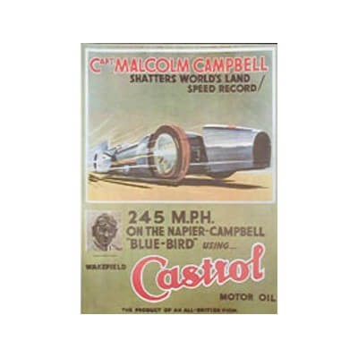 Affiche Castrol 245 mph de 1931