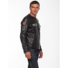 Leather Jacket 24H Le Mans Centenaire Marne Noire
