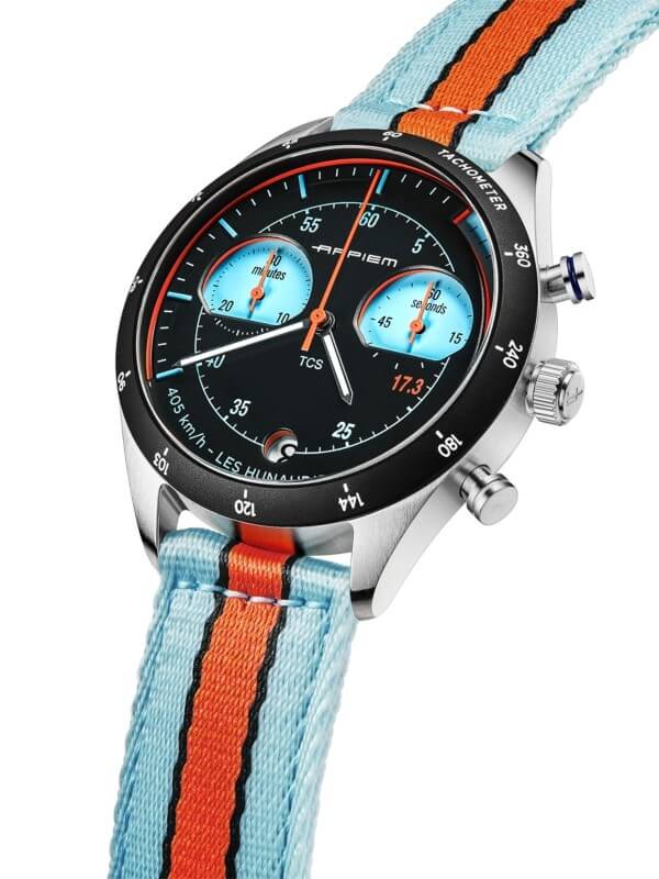 Arpiem Tribute TCS horloge Blauw en oranje