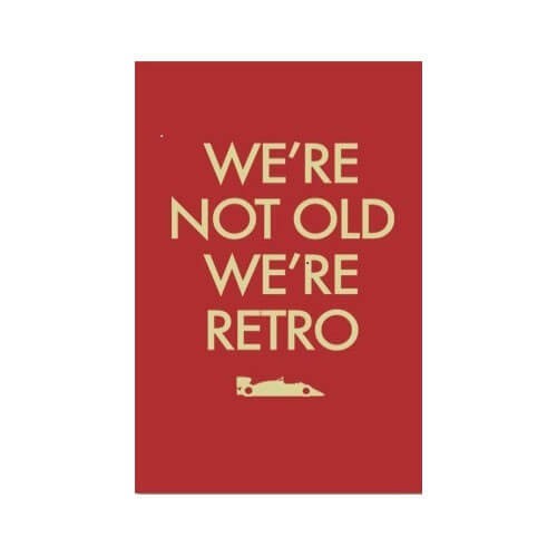 We Are Retro Red Poster