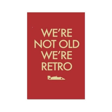 We Are Retro Poster Rood