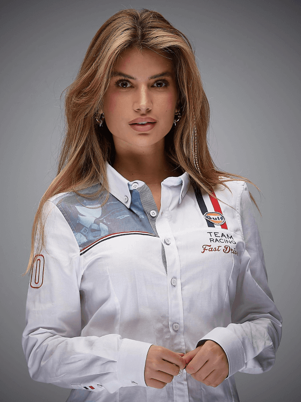 Chemise Gulf Racing Blanche Femme
