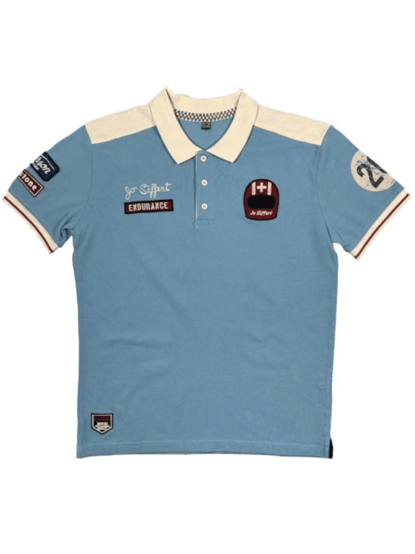 Chemise Vintage Warson Motors Jo Siffert BRM Noir - Motif Yardley, Coton, Taille Régulière