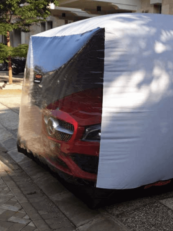 Buitenkant auto bescherming bubble