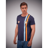 T-Shirt Gulf Risca azul-marinho