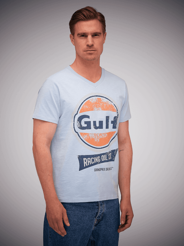 T-Shirt Gulf Oil Racing GulfBlue Col V