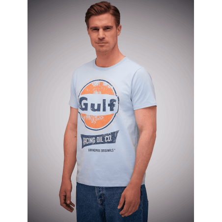 T-shirt Gulf Olie Racing Blauw Gulf