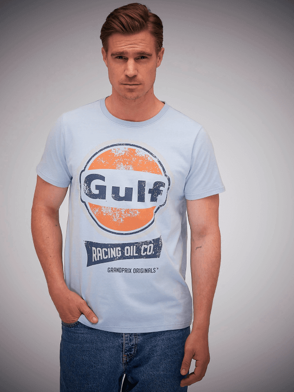 Maglietta Gulf Olio Blu Racing Gulf