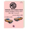 MGB US - 1970 a 1974 - Manual do Condutor