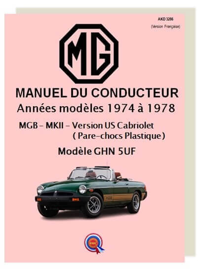 MGB US - 1974 a 1978 - Manual del conductor