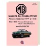 MGB US - 1974 a 1978 - Manual del conductor