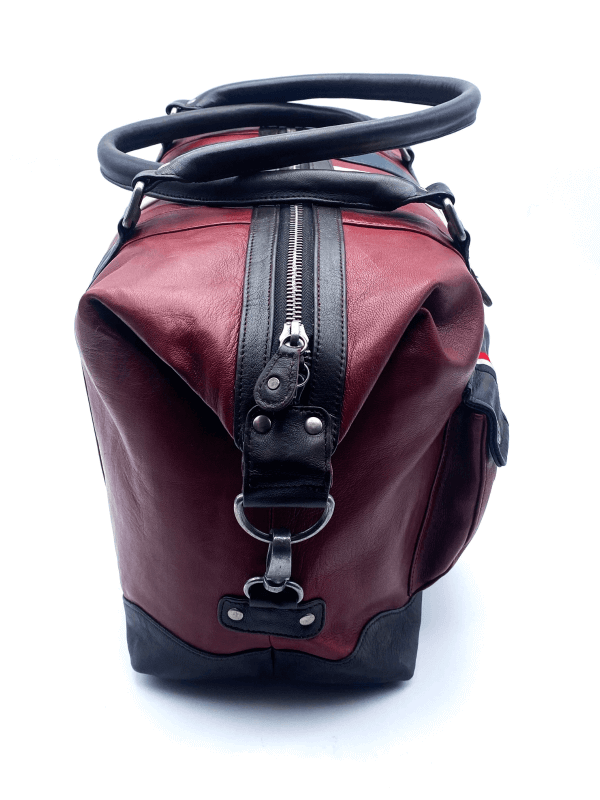 Le Mans weekend bag - Red leather 72h