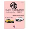 MGB MK2 - 1970 a 1974 - Manual do Condutor