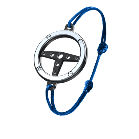 Bracelet Volant - Bleu Alpine