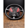 Guantes de conducción - Piel - negro y rojo burdeos