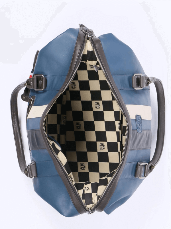 Le Mans weekend bag - Royal blue leather 72h