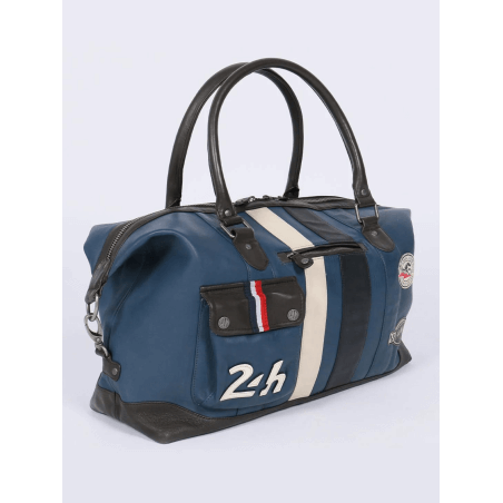 Le Mans weekend bag - Royal blue leather 72h