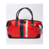 Le Mans weekend bag - bright red leather 72h