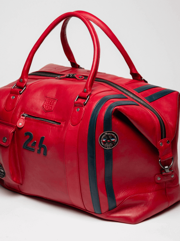 24h Le Mans red leather bag - André 72h